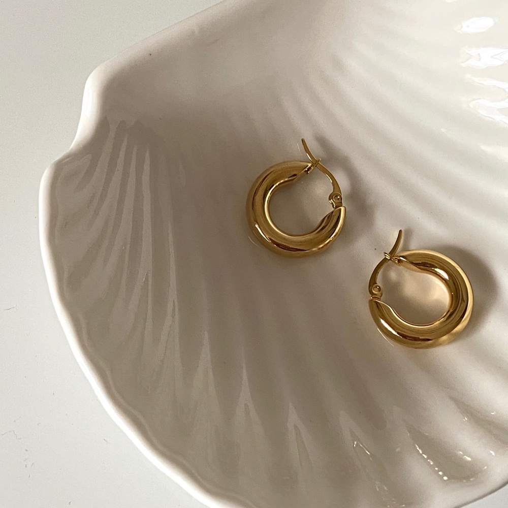 20MM Chunky Hoops Earrings (NWT)